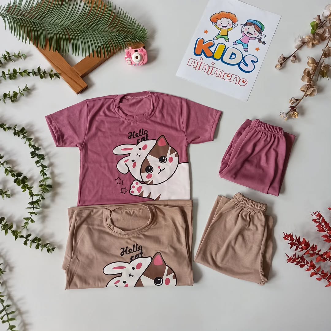 ست Hello cat سایز ۳۵ تا ۵۰
